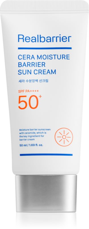 Real Barrier Cera Moisture Barrier Sun Cream cremă protectoare și regeneratoare SPF 50+ 50 ml