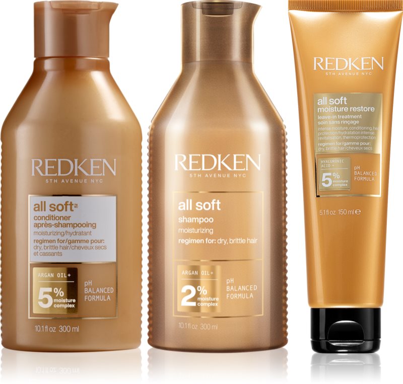 Redken All Soft ambalaj economic pentru par uscat