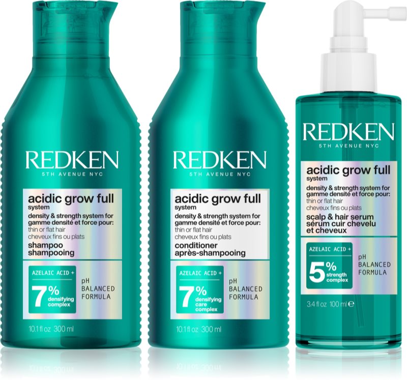 Redken Acidic Grow Full System set pentru a restabili densitatea parului