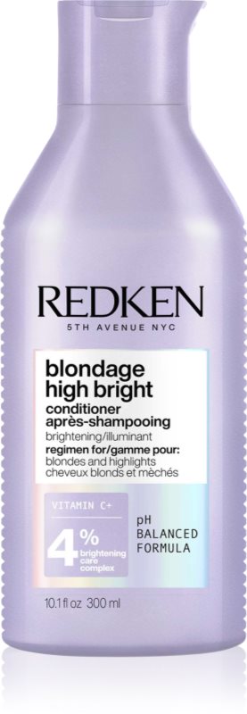 Redken Blondage High Bright balsam pentru stralucire pentru par blond 300 ml