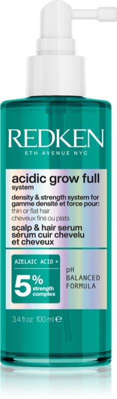 Redken Acidic Grow Full System Scalp and hair serum ser hidratant pentru par fin 100 ml