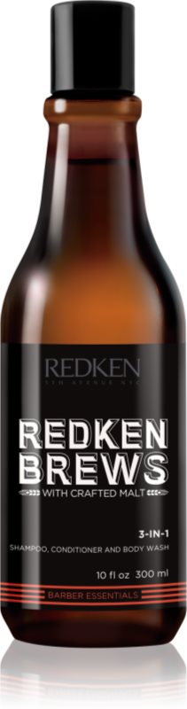 Redken Brews șampon, balsam și gel de duș 3 în 1 300 ml