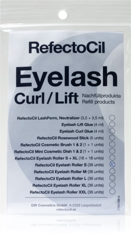 RefectoCil Eyelash Curl bigudiuri pentru permanent pentru gene mărime S 36 buc