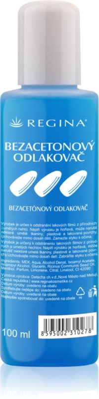 Regina Nails dizolvant pentru oja fara acetona 100 ml