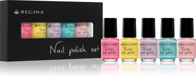 Regina Pastel set de lacuri de unghii mai multe nuanțe 113, 143, 57, 144, 145 5x4 ml