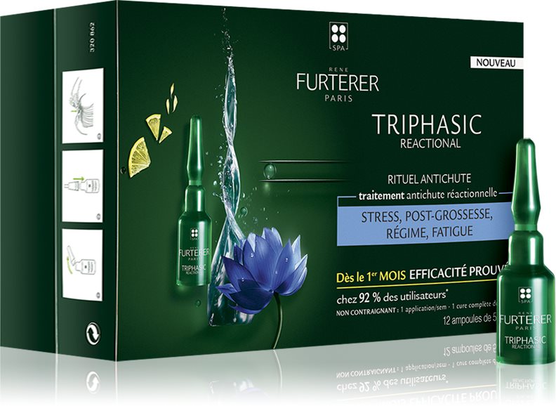 René Furterer Triphasic Reactional tratament complex împotriva căderii părului 12x5 ml