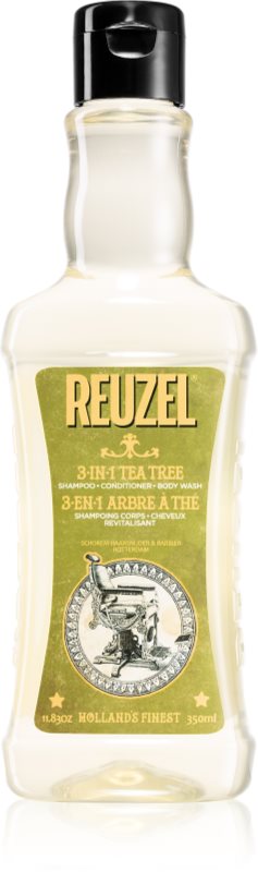 Reuzel Tea Tree șampon, balsam și gel de duș 3 în 1 pentru barbati
