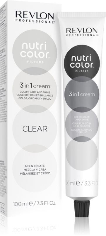 Revlon Professional Nutri Color Filters Metal-Ice masca tonifianta si hranitoare pentru uz profesonial Clear 100 ml