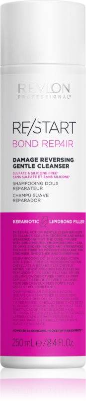 Revlon Professional Re/Start BOND REPAIR Damage Reversing Gentle Cleanser șampon regenerator pentru par deteriorat 250 ml