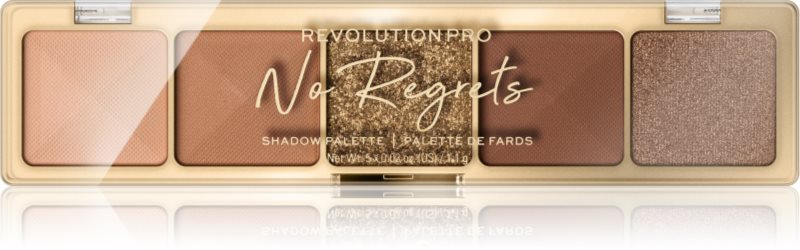 Revolution PRO Glam paletă cu farduri de ochi culoare No Regrets Soft Nude 5,5 g