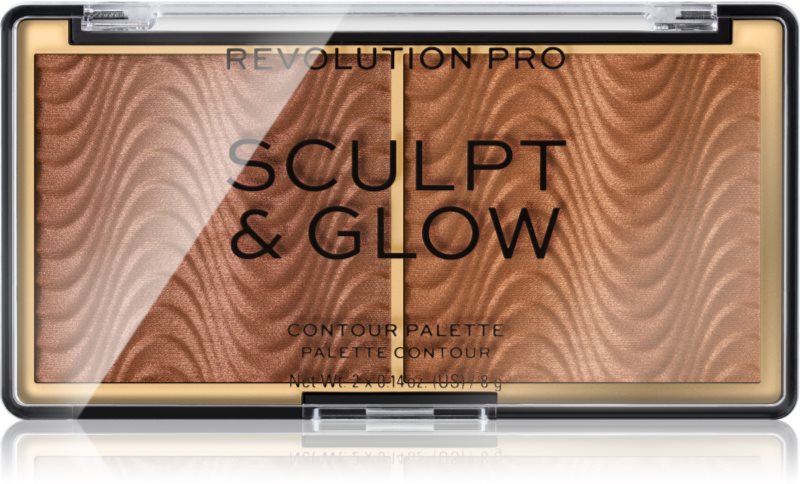 Revolution PRO Sculpt And Glow paletă pentru contur și iluminare