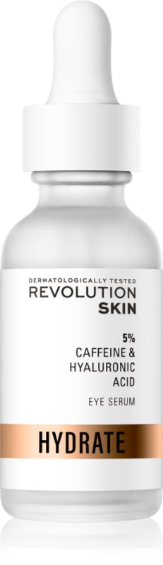 Revolution Skincare Caffeine Solution 5% + Hyaluronic Acid ser pentru ochi 30 ml