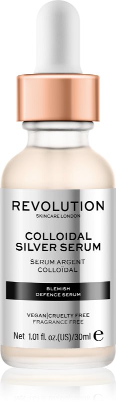 Revolution Skincare Colloidal Silver Serum ser calmant pentru ten acneic 30 ml