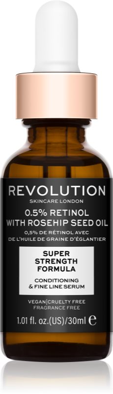 Revolution Skincare Retinol 0.5% With Rosehip Seed Oil ser hidratant si impotriva ridurilor 30 ml
