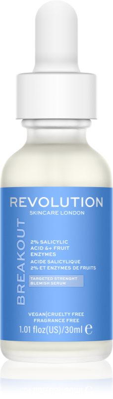 Revolution Skincare Super Salicylic 2% Salicylic Acid & Fruit Enzymes ser pentru regenerarea tenului gras și problematic 30 ml