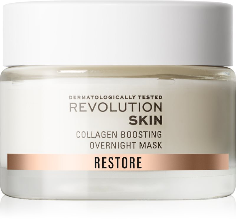 Revolution Skincare Restore Collagen Boosting cremă-mască de noapte regeneratoare pentru stimularea secreției de colagen 50 ml