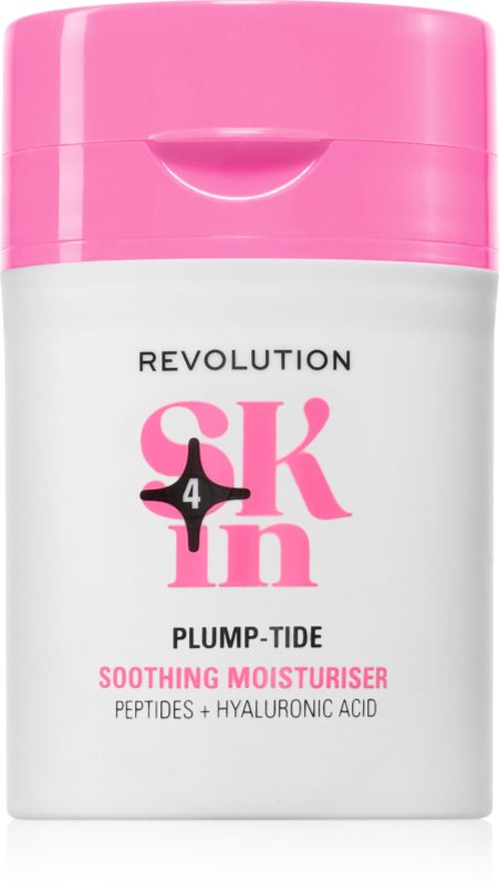 Revolution Skincare Go Gentle Peptide & Hyaluronic Acid Moisturiser crema de fata cu efect calmant 50 ml