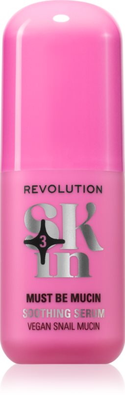 Revolution Skincare Go Gentle Vegan Snail Mucin Soothing Serum ser calmant cu efect de hidratare 30 ml