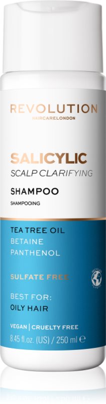 Revolution Haircare Skinification Salicylic sampon pentru curatare pentru par si scalp gras 250 ml