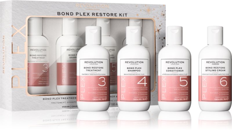 Revolution Haircare Plex Bond Restore Kit set pentru păr uscat și deteriorat
