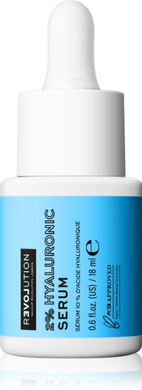 Revolution Relove Hyaluronic Acid 2% ser cu hidratare intensă cu acid hialuronic 18 ml