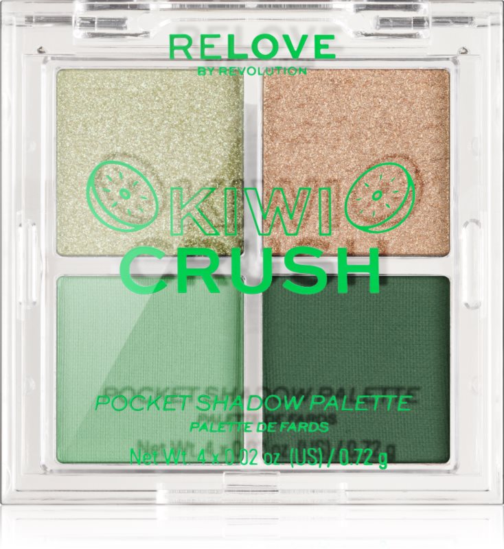 Revolution Relove Pocket Palette paletă cu farduri de ochi