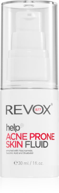 Revox B77 Help Acne Prone Skin Fluid Fluid pentru hidratare usoara pentru ten acneic 30 ml
