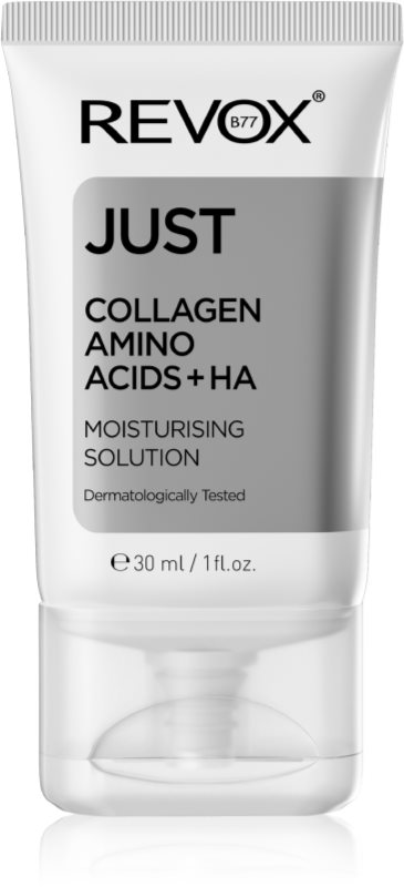 Revox B77 JUST Collagen Amino Acids + HA emulsie hidratanta pentru față și gât 30 ml