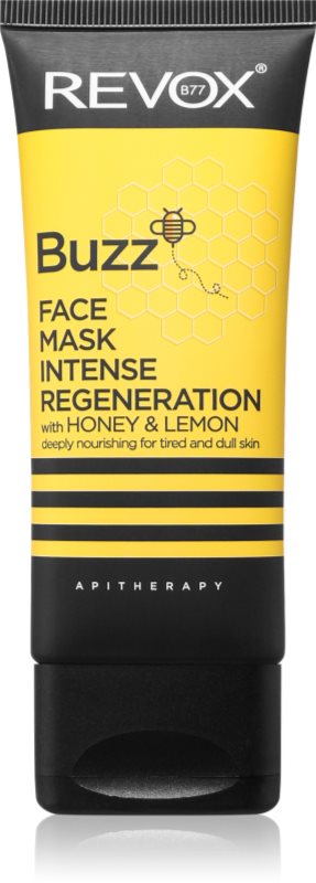 Revox B77 Buzz Face Mask Intense Regeneration Mască facială regeneratoare cu efect de nutritiv Lemon & Honey 65 ml