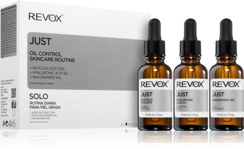 Revox B77 JUST Oil Control Skincare Routine set pentru ten gras