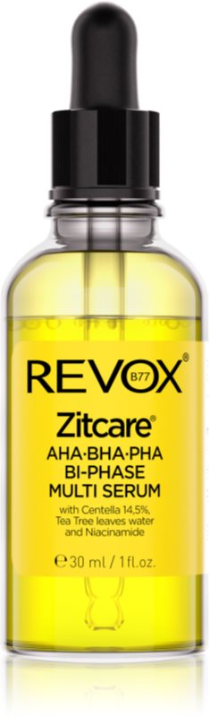 Revox B77 Zitcare AHA BHA PHA Bi-Phase Multi Serum ser bifazic pentru netezirea și matifierea tenului 30 ml
