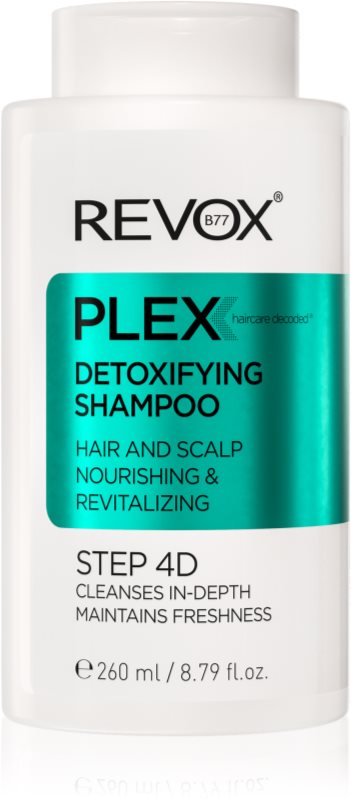 Revox B77 PLEX Detoxifying Shampoo. Step 4D șampon detoxifiant pentru curățare 260 ml
