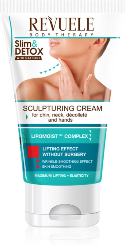 Revuele Slim & Detox With Caffeine crema modelatoare pentru gat si decolteu 150 ml