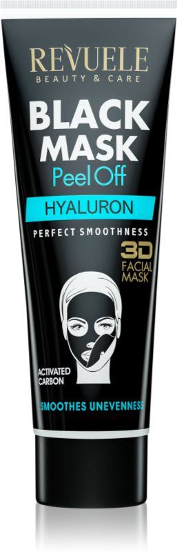 Revuele Black Mask Peel Off Hyaluron masca exfolianta cu cărbune activ 80 ml