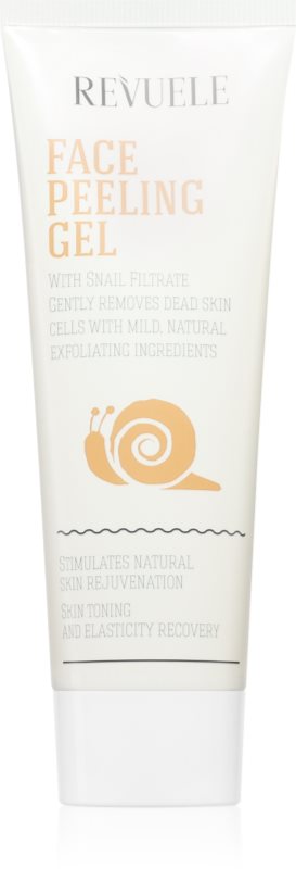 Revuele Face Peeling Gel Snail Filtrate exfoliere enzimatica blanda pentru o piele mai luminoasa 80 ml
