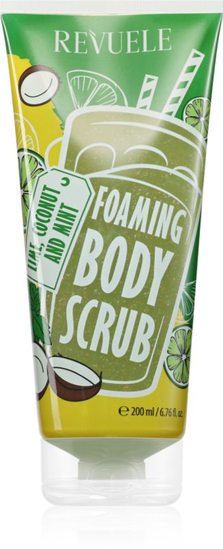 Revuele Foaming Body Scrub Lime, Coconut and Mint exfoliant pentru corp 200 ml