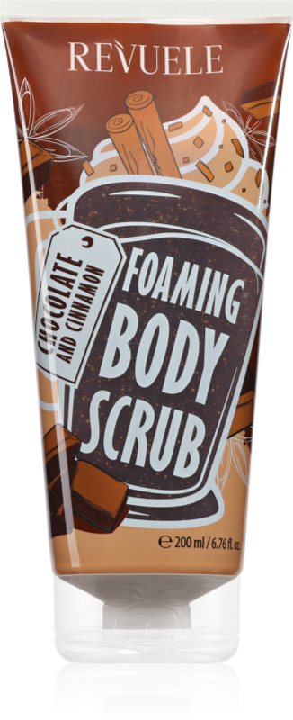 Revuele Foaming Body Scrub Chocolate and Cinnamon exfoliant pentru corp 200 ml