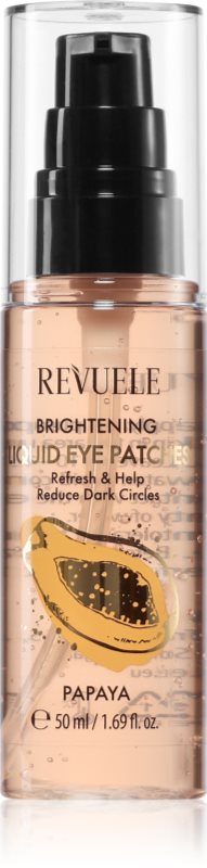 Revuele Brightening Papaya Liquid Eye Patches masca gel impotriva cearcanelor 50 ml