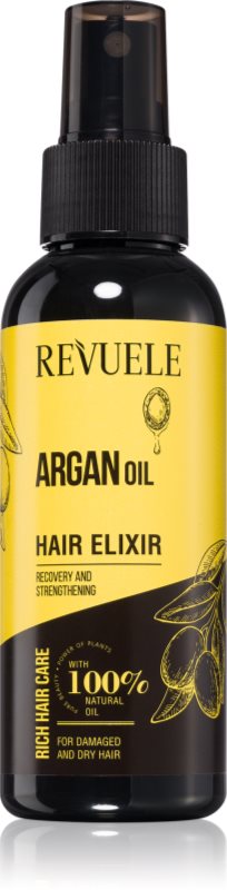 Revuele Argan Oil Hair Elixir spray protector pentru păr uscat și deteriorat 120 ml