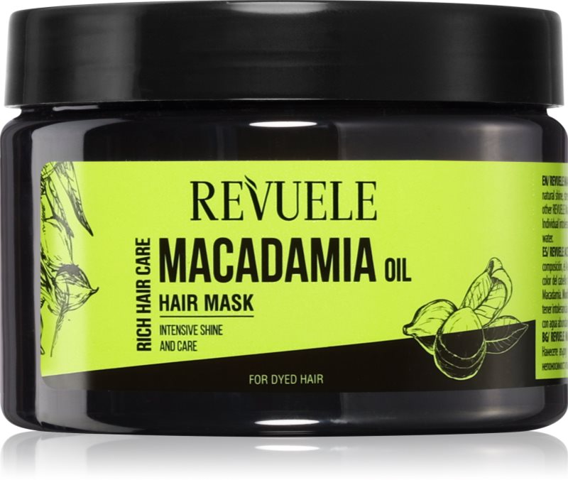 Revuele Macadamia Oil Hair Mask mască hrănitoare pentru păr vopsit 360 ml