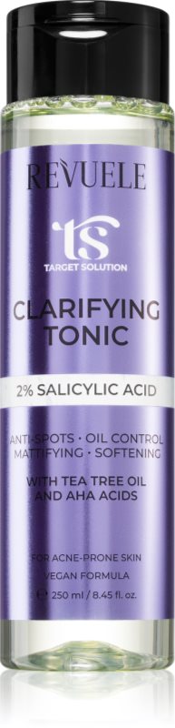 Revuele Target Solution Clarifying Tonic tonic pentru curățarea tenului cu acid salicilic 250 ml