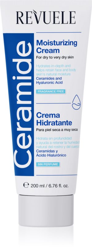 Revuele Ceramide Moisturizing Cream hidratare pentru fata si corp pentru pielea uscata sau foarte uscata 200 ml