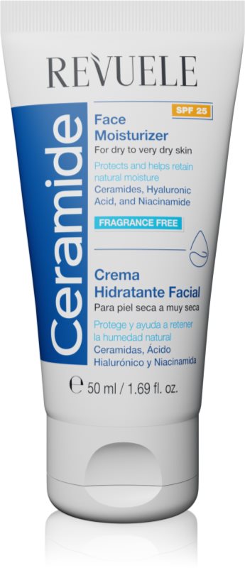 Revuele Ceramide Face Moisturizer SPF 25 crema de zi protectoare uscata si foarte uscata SPF 25 50 ml