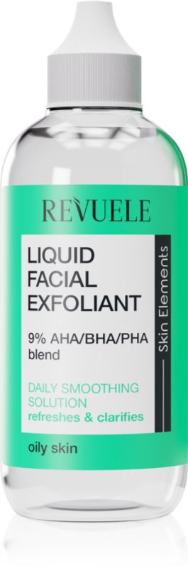 Revuele Liquid Facial Exfoliant 9% AHA/BHA/PHA blend serum cu efect exfoliant pentru ten gras 125 ml