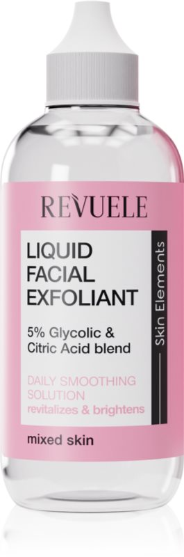 Revuele Liquid Facial Exfoliant 5% Glycolic + Citric Acid blend serum cu efect exfoliant pentru ten mixt 125 ml