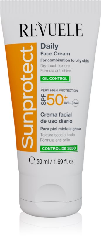 Revuele Sunprotect Oil Control crema protectoare pentru fata pentru ten gras SPF 50+ 50 ml