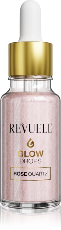 Revuele Glow Drops Rose Quartz ser cu efect iluminator corp si fata 20 ml