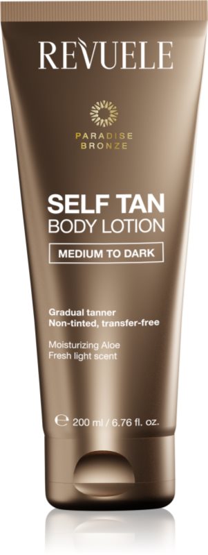 Revuele Paradise Bronze Self Tan Body Lotion lotiune autobronzanta pentru bronzare graduala