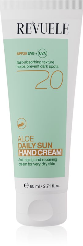 Revuele Aloe Daily Sun Hand Cream SPF 20 crema protectoare pentru maini SPF 20 80 ml