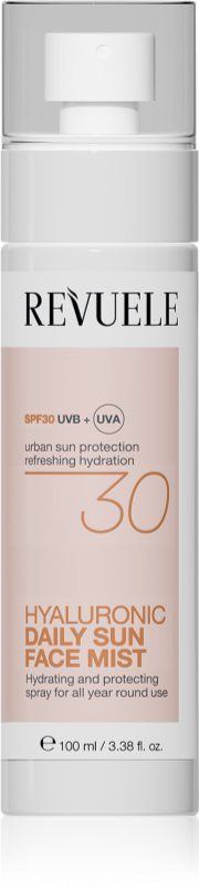 Revuele Daily Sun Hyaluronic Face Mist SPF 30 aburi de protecție cu efect de hidratare SPF 30 100 ml